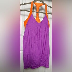 Purple and Orange Lululemon top